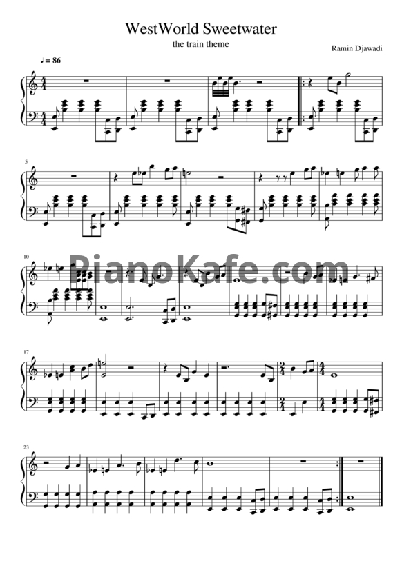 Ноты Ramin Djawadi - Sweetwater