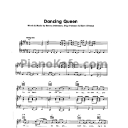 Ноты Abba - Dancing queen - предпросмотр