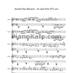 Ноты Armin Van Buuren - In and out of love - предпросмотр