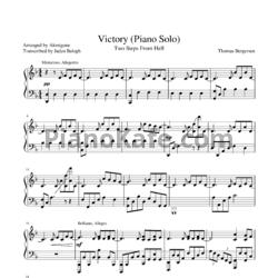 Ноты Two Steps From Hell - Victory - предпросмотр