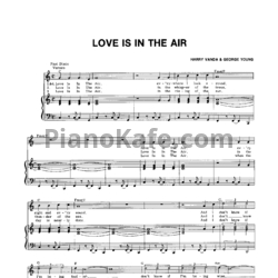 Sheets John Paul Young - Love is in the air - preview