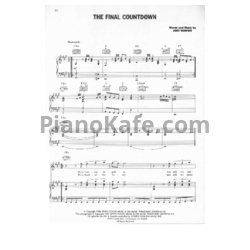 Ноты Europe - The final countdown - предпросмотр