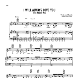 Ноты Whitney Houston - I will always love you (Hex hector mix) - предпросмотр