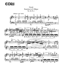 Ноты Ян Ладислав Дюссек - Сонатины (Oр. 20) - предпросмотр
