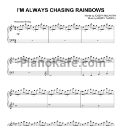 Ноты Harry Carroll - I'm always chasing rainbows - предпросмотр