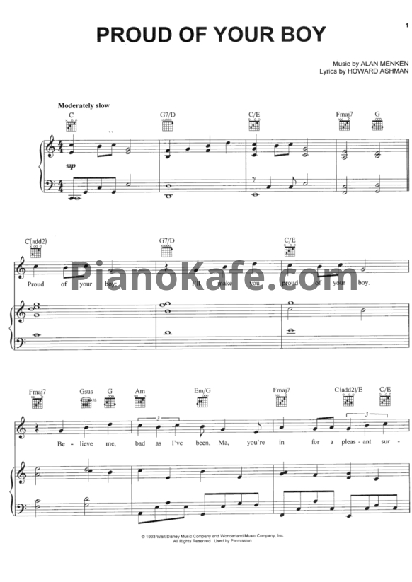 Ноты Clay Aiken - Proud of your boy