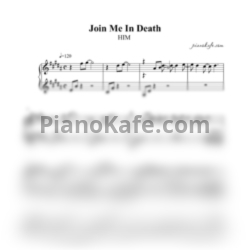 Ноты HIM - Join me in death (Переложение для фортепиано) - предпросмотр