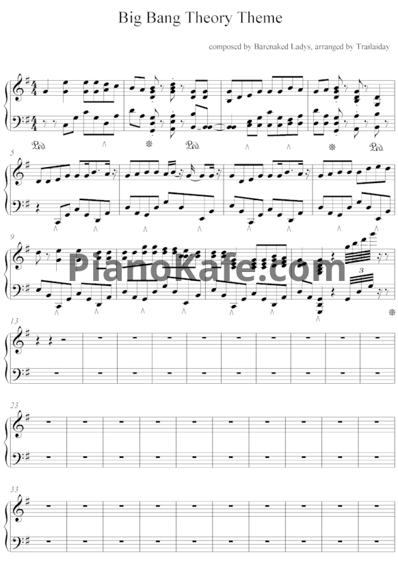 Ноты Barenaked Ladies - The Big Bang Theory
