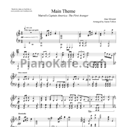 Ноты Alan Silvestri - Captain America main theme - предпросмотр