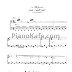 Ноты Danny Elfman - Beetlejuice (Piano solo) - предпросмотр