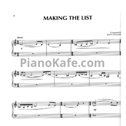 Ноты John Williams - Making the list - предпросмотр