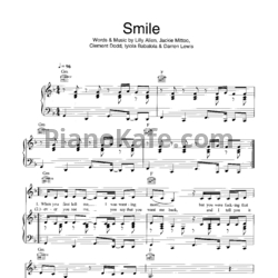Ноты Lily Allen - Alright, still (Книга нот) - предпросмотр