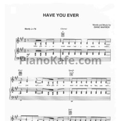 Ноты Brandy - Have you ever - предпросмотр