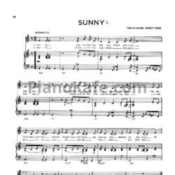 Ноты Boney M. - Sunny (PVG) - предпросмотр