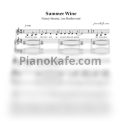Ноты Nancy Sinatra, Lee Hazlewood - Summer wine - предпросмотр