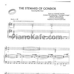 Ноты Howard Shore - The Steward of Gondor - предпросмотр