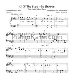 Ноты Ed Sheeran – All of the stars - предпросмотр
