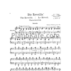 Ноты Р. Эйленберг - Le reveil (Op. 148) для фортепиано в 4 руки - предпросмотр