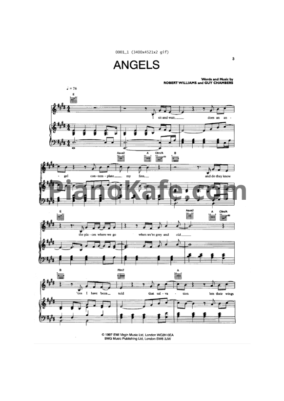 Ноты Григорий Голубев - Angels