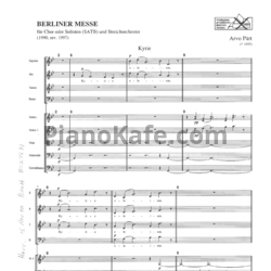 Ноты Арво Пярт - Berliner messe (Партитура) - предпросмотр