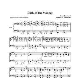 Ноты Franz Ferdinand - The dark of the matinee - предпросмотр