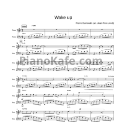 Ноты Eliot - Wake up (Belgium) - предпросмотр