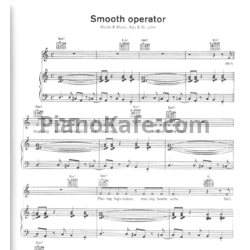 Ноты Sade - Smooth operator - предпросмотр