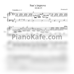 Ноты Вероника Лихачева - Sun's improve - предпросмотр