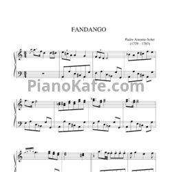 Ноты Antonio Soler - Fandango - предпросмотр
