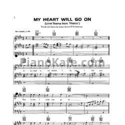 Ноты Celine Dion - My heart will go on - предпросмотр