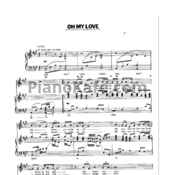 Ноты John Lennon - Oh my love - предпросмотр