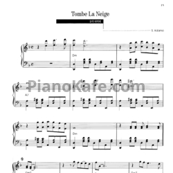 Ноты Salvatore Adamo - Tombe la neige (Version 2) - предпросмотр