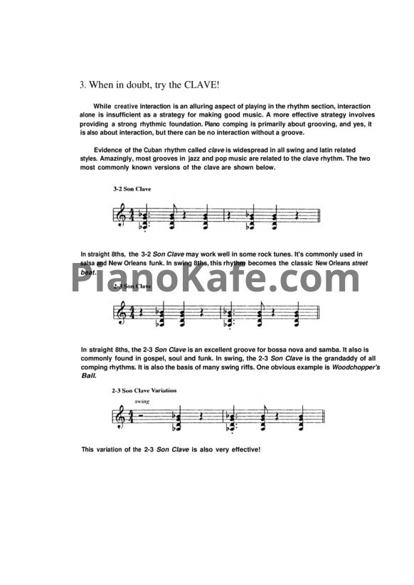 Ноты Michael Kocour - How to help your jazz ensemble pianist work with chord symbols and lead sheets