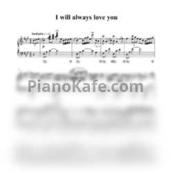 Ноты Dolly Parton - I will always love you (Piano cover) - предпросмотр