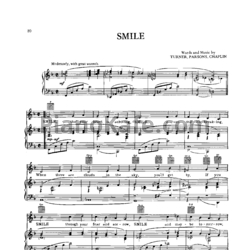 Ноты Nat King Cole - Smile - предпросмотр