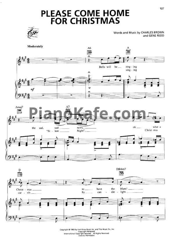 Ноты The Eagles - Please come home for Christmas
