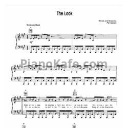 Ноты Roxette - The Look - предпросмотр
