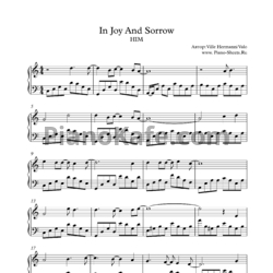 Ноты HIM - In joy and sorrow - предпросмотр