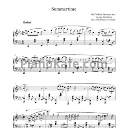 Ноты The Pianos of Cha'n - Summertime (Gershwin) - предпросмотр