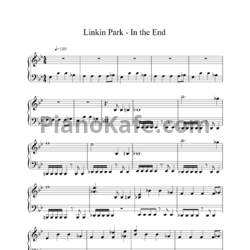 Ноты Linkin Park - In the end (Piano solo) - предпросмотр