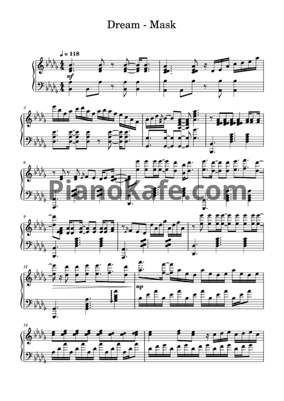 Ноты Dream - Mask