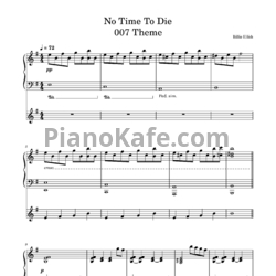 Ноты Billie Eilish - No time to die - предпросмотр