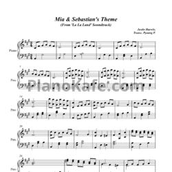 Ноты Justin Hurwitz - Mia & Sebastian's theme - предпросмотр