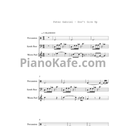 Ноты Peter Gabriel and Kate Bush - Don't give up - предпросмотр