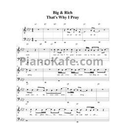 Ноты Big & Rich - That's why I pray - предпросмотр