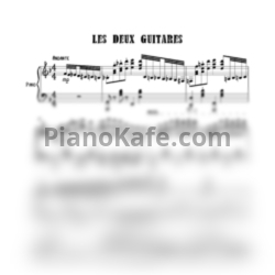 Sheets Charles Aznavour - Les deux guitares (Две гитары) - preview