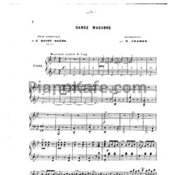 Ноты Камиль Сен-Санс - Пляски смерти (Op. 40) - предпросмотр