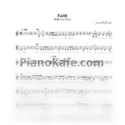 Ноты Bellevue Days - Faith (Вокальная партия) - предпросмотр
