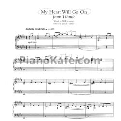 Ноты James Horner - My heart will go on (Piano solo) - предпросмотр