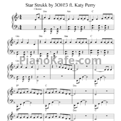 Ноты 3OH!3 Feat. Katy Perry -  Star strukk - предпросмотр